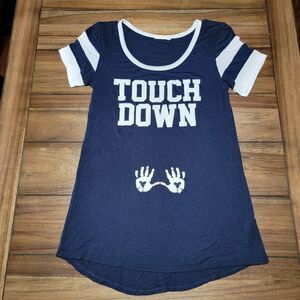 French Pastry Maternity SS B&W Tee "Touch Down" - Size Medium